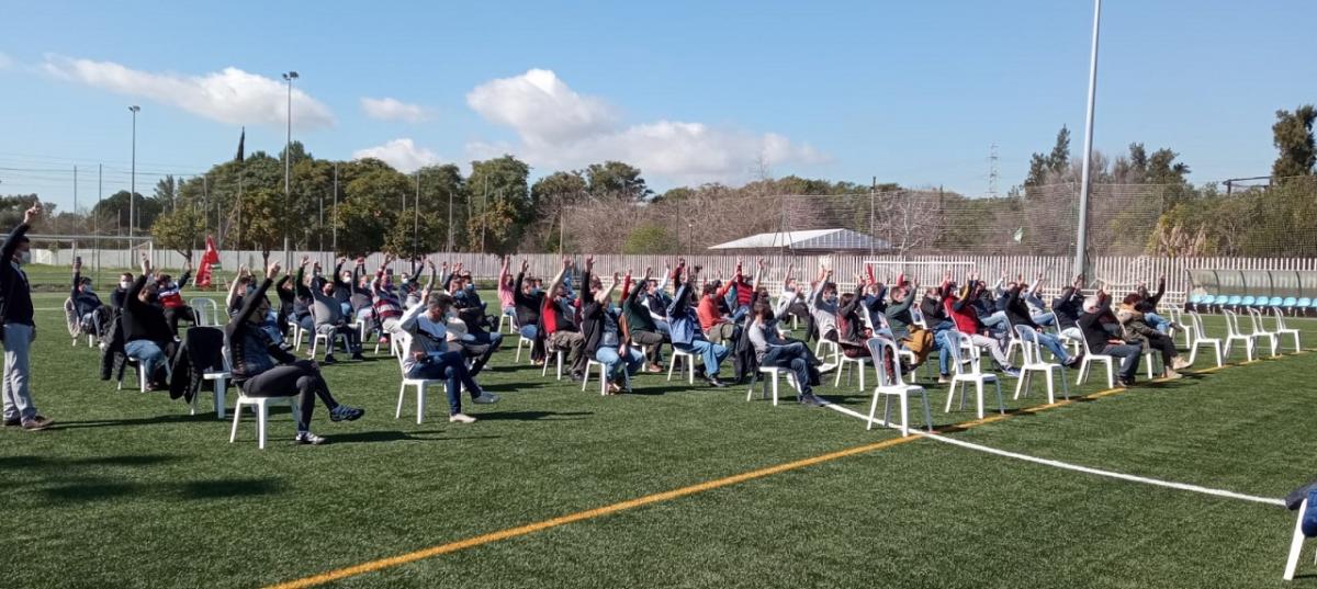 La afiliación a CCOO en la planta de Sevilla respaldó el preacuerdo por unanimidad