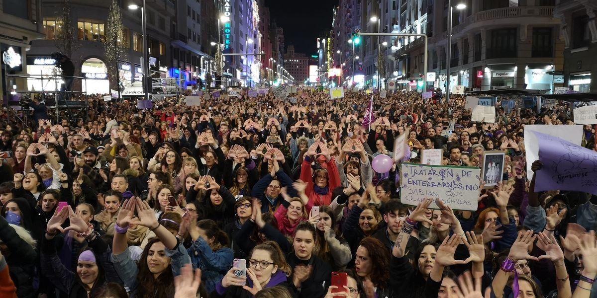 Manifestacion 8M, Día Internacional de la Mujer Trabajadora, Madrid 2019