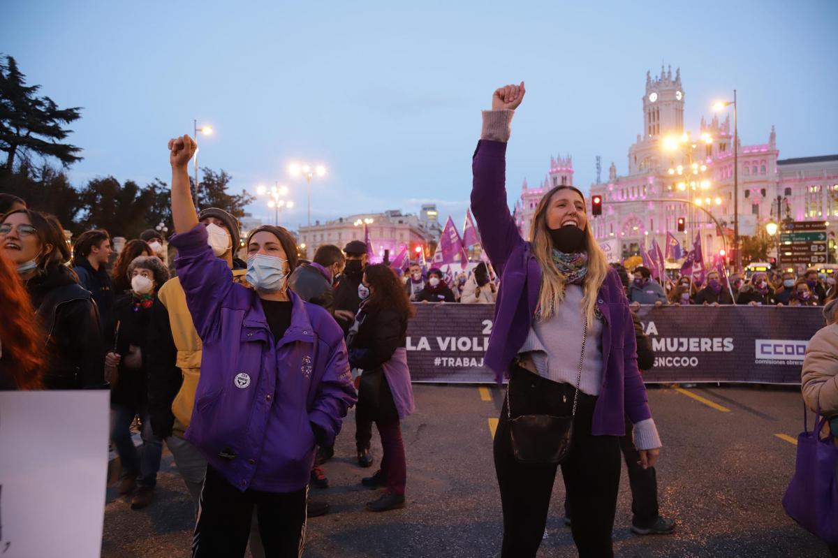 Manifestación en Madrid, 25N Dia por la eliminación de la violencia hacia las mujeres (CCOO Madrid).