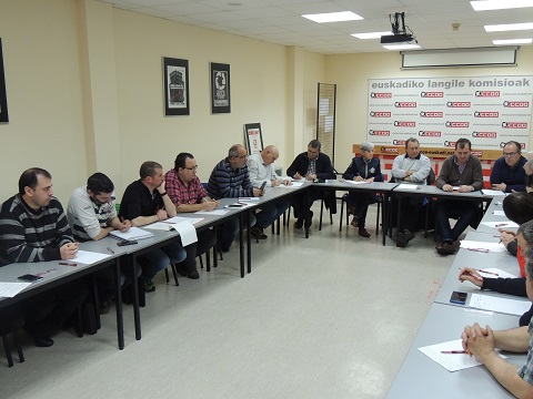 Comité Europeo de ArcelorMittal con los comités de empresa de Sestao y Zumarraga.