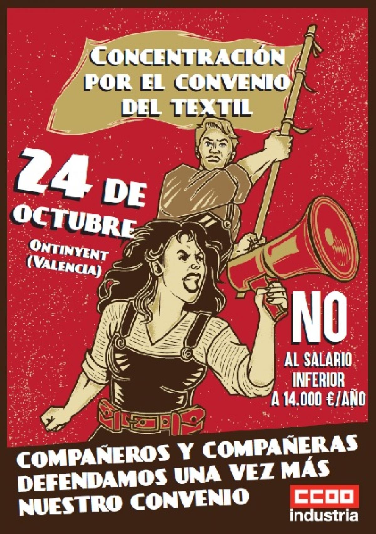 Concentración en Ontinyent el 24 de octubre