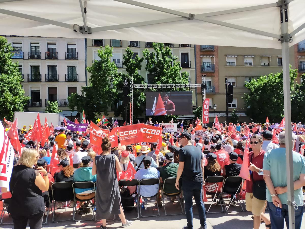 Acto en Madrid de negociadores y negociadoras laborales de CCOO y UGT #SalarioOConflicto