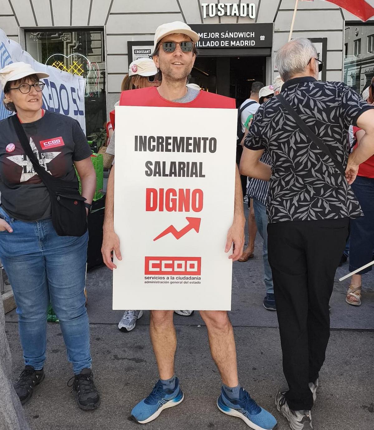 Concentración CCOO en la AGE de 9 de junio de 2026