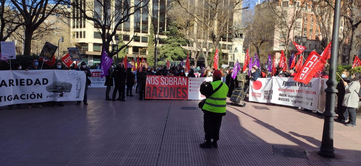 Manifestación en la AGE de CCOO 27E #NosSobranRazones