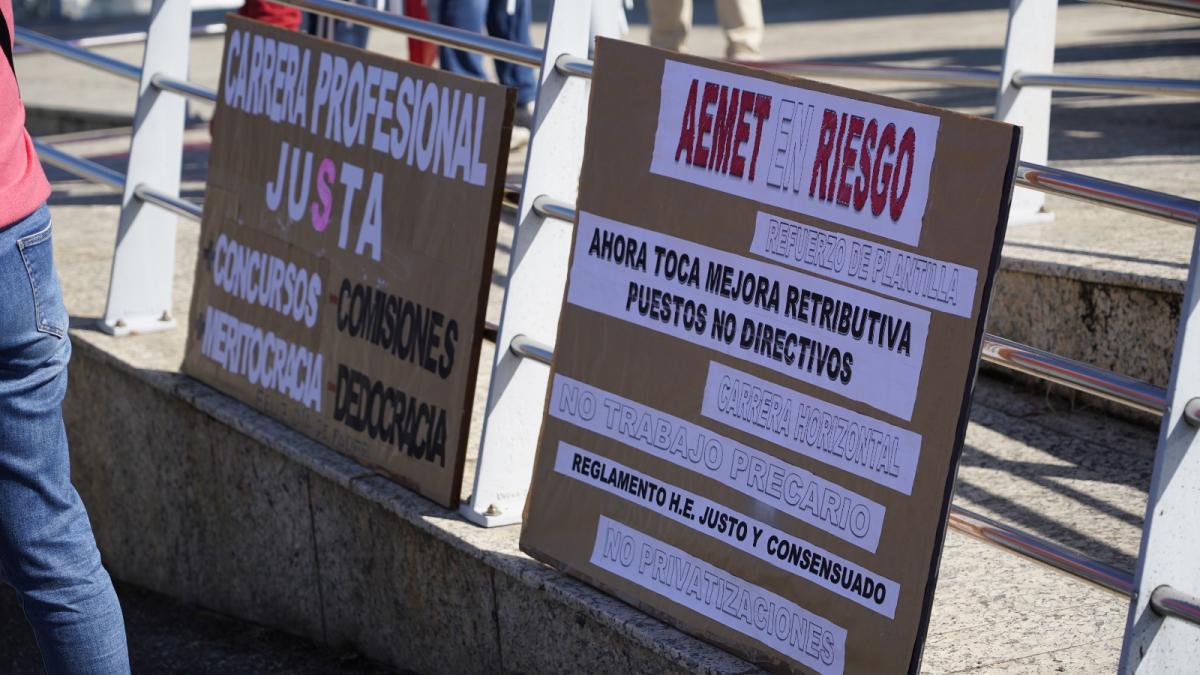 Concentración de personal de AEMET en Cantabria