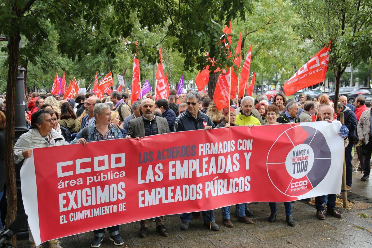 El personal público lleva sus reivindicaciones al Ministerio de Política Territorial y Función Pública