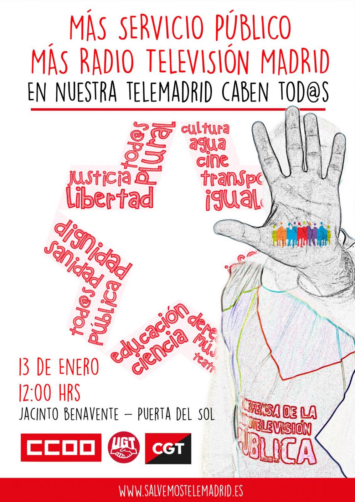 manifestación Telemadrid