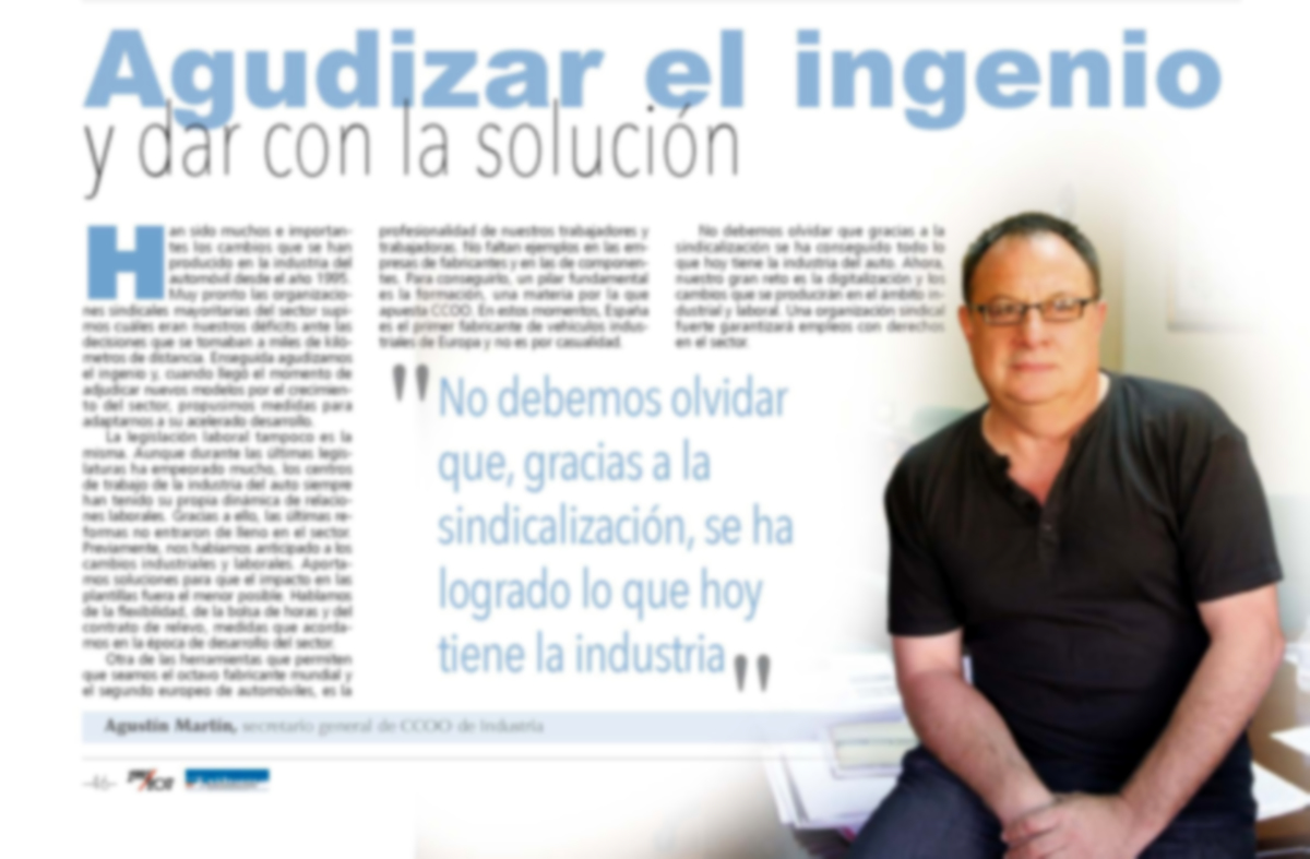 Contribución de Agustín Martín al aniversario de La Tribuna de Automoción