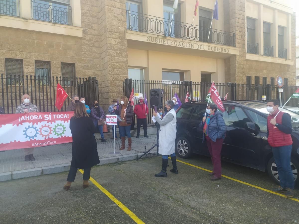 Prtesta 11F en Cádiz