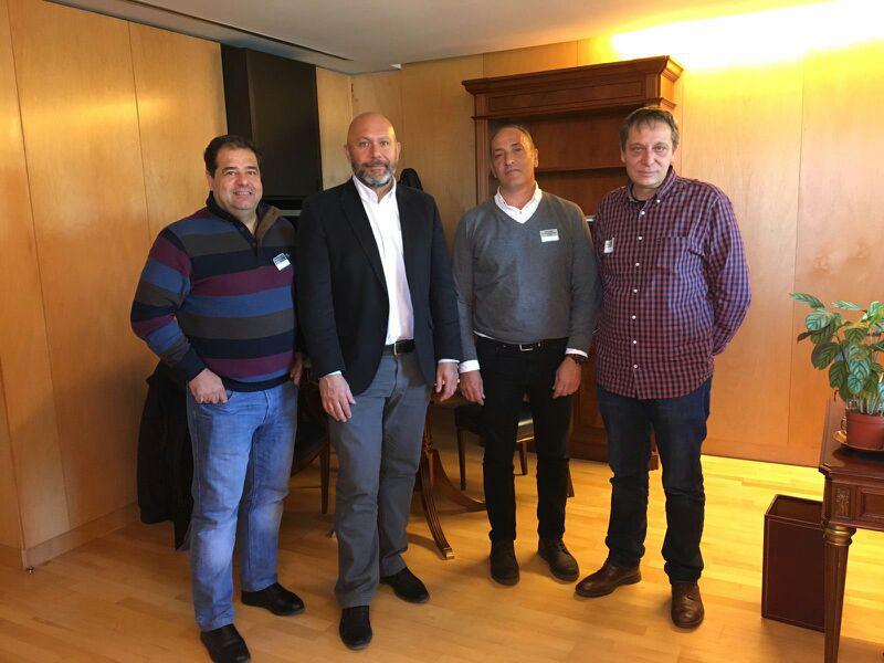 Reunión de CCOO, UGT y CGT con el presidente de la Comisión de Energía del Congreso
