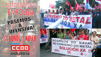 Llegan cuatro días de huelga al metal de A Coruña