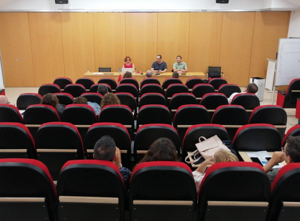 Reunidos en Asamblea con delegados y delegadas de CCOO en Valencia.