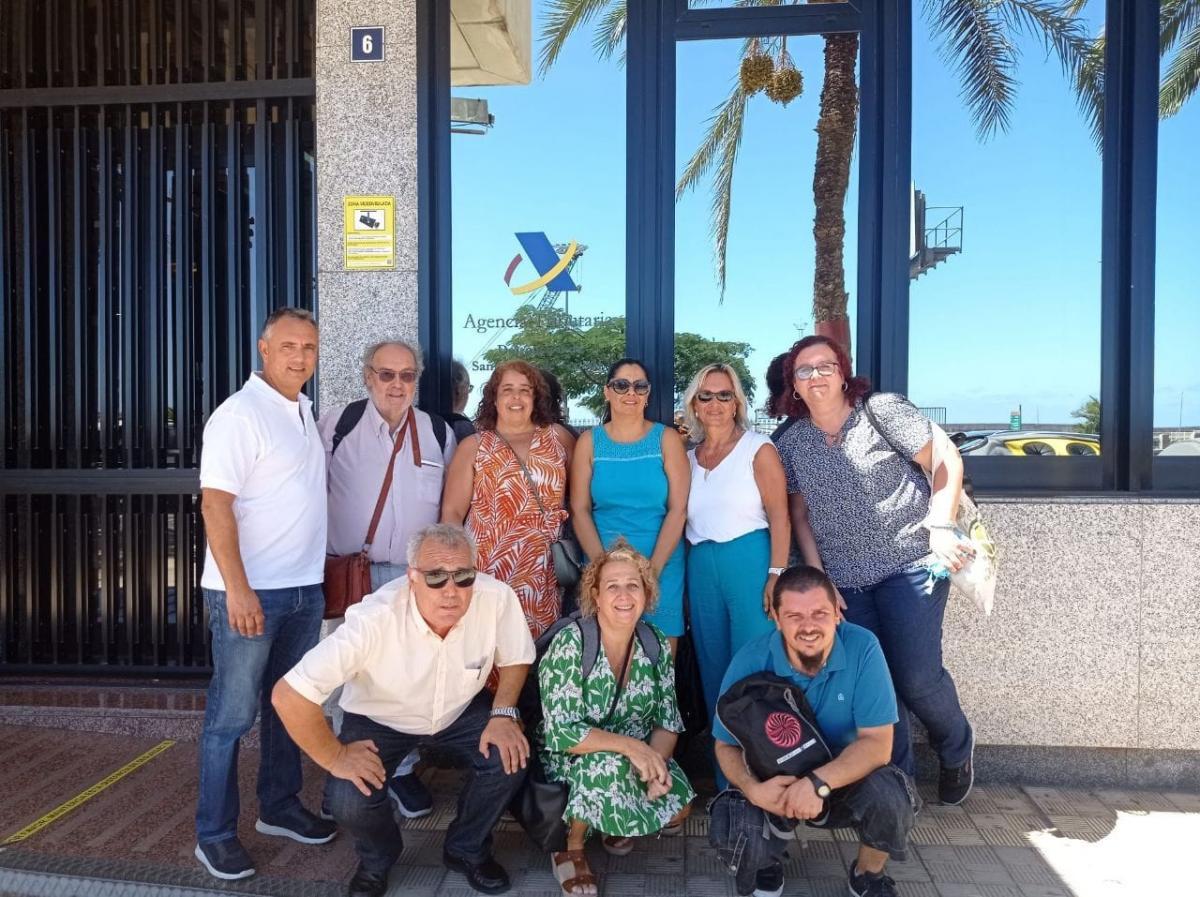 Responsables de la Sección Estatal de CCOO en a AEAT se reúnen con las Secciones Sindicales de las Islas Canarias