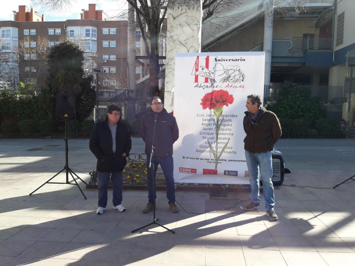 Homenaje a los Abogados de Atocha en Coslada