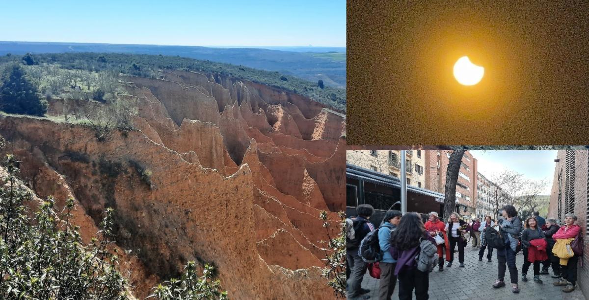 El Taller de Medio Ambiente de CCOO de Madrid visita las Cárcavas de Alpedrete de la Sierra.