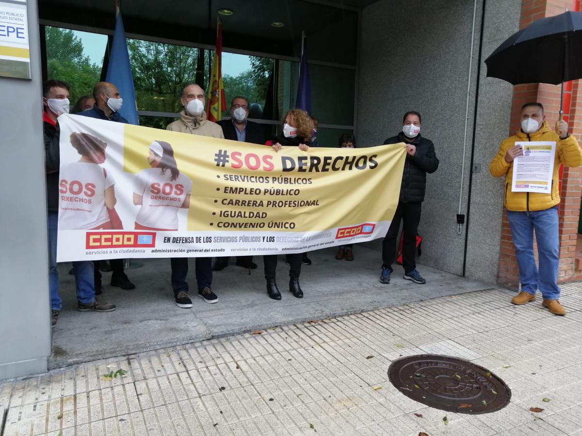 CONCENTRACIÓN en Oviedo ante la Dirección Provincial del SEPE