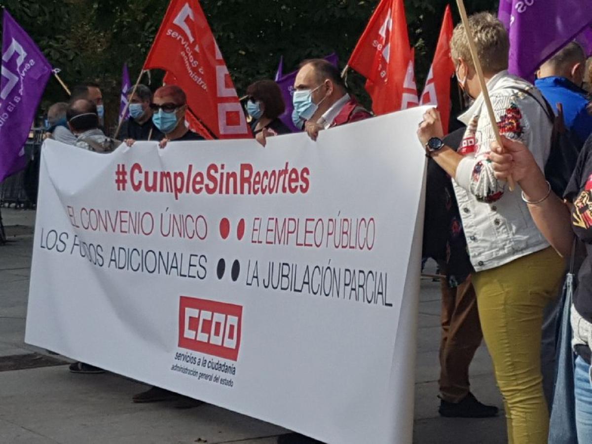 #CumpleSinRecortes. Concentración Madrid 8 oct 2020