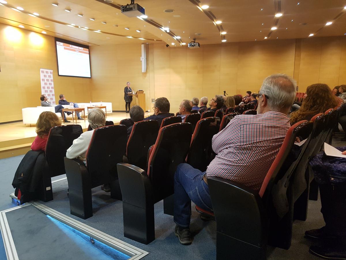 Asamblea Informativa de CCOO en el Complejo Cuzco de Madrid