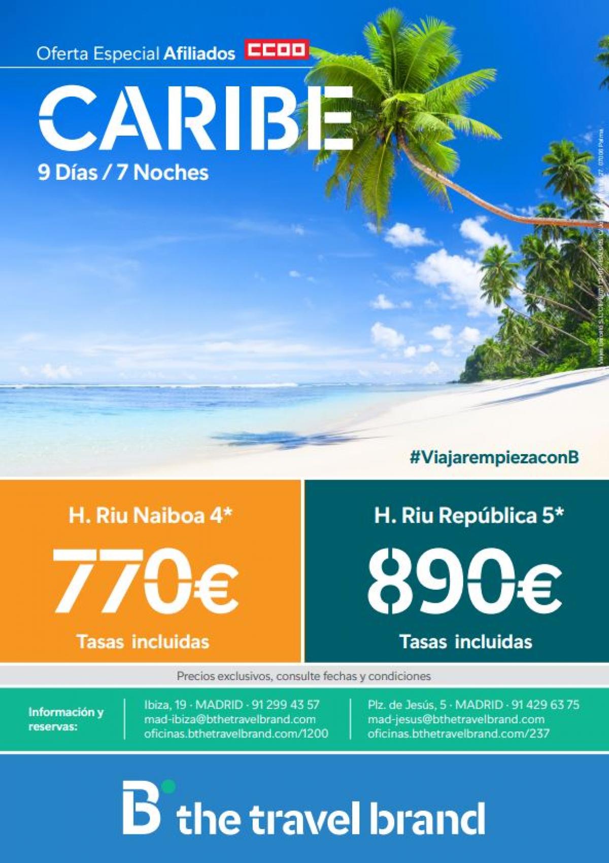 Caribe B the travel brand