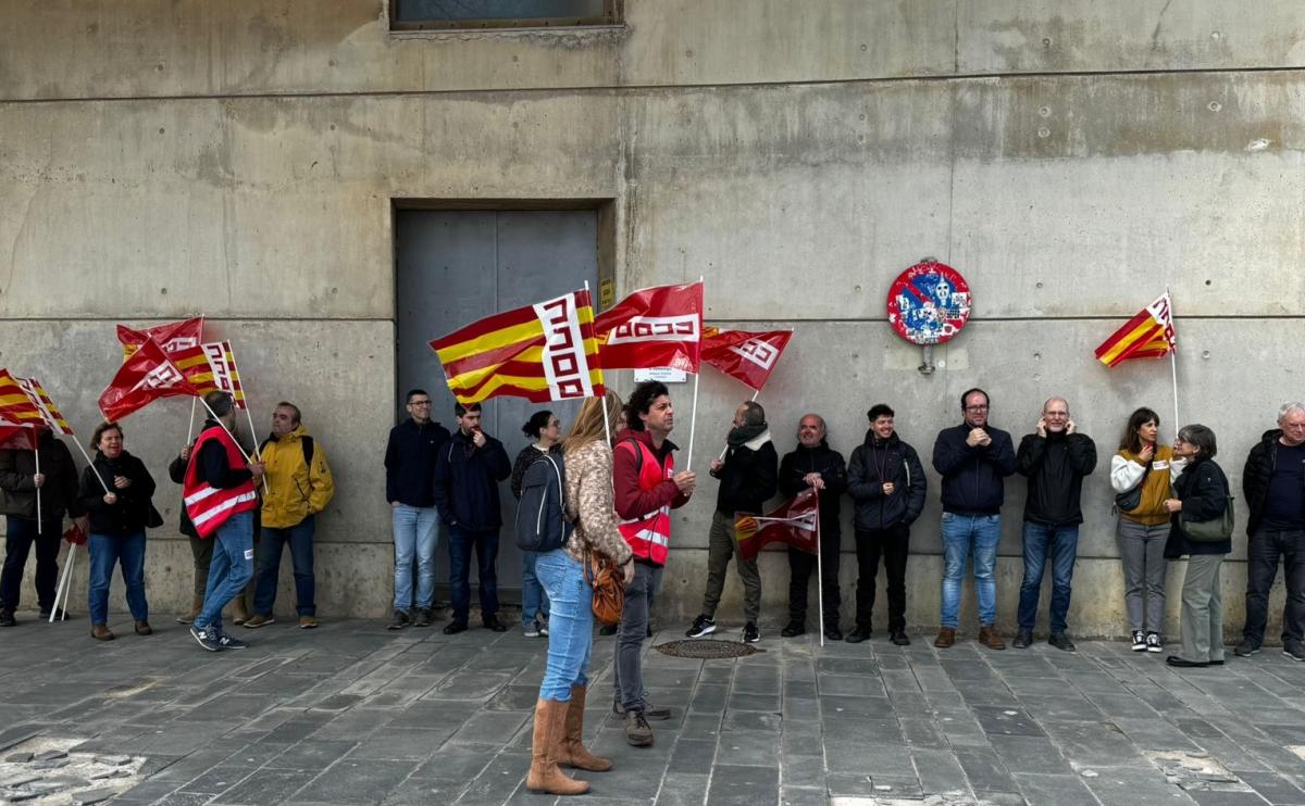 Concentración ante la AEMET en Barcelona