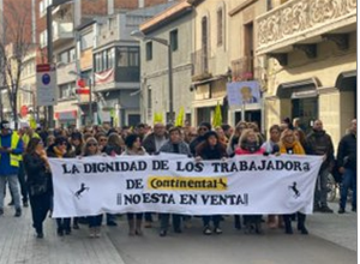 Manifestación Continental Automotive