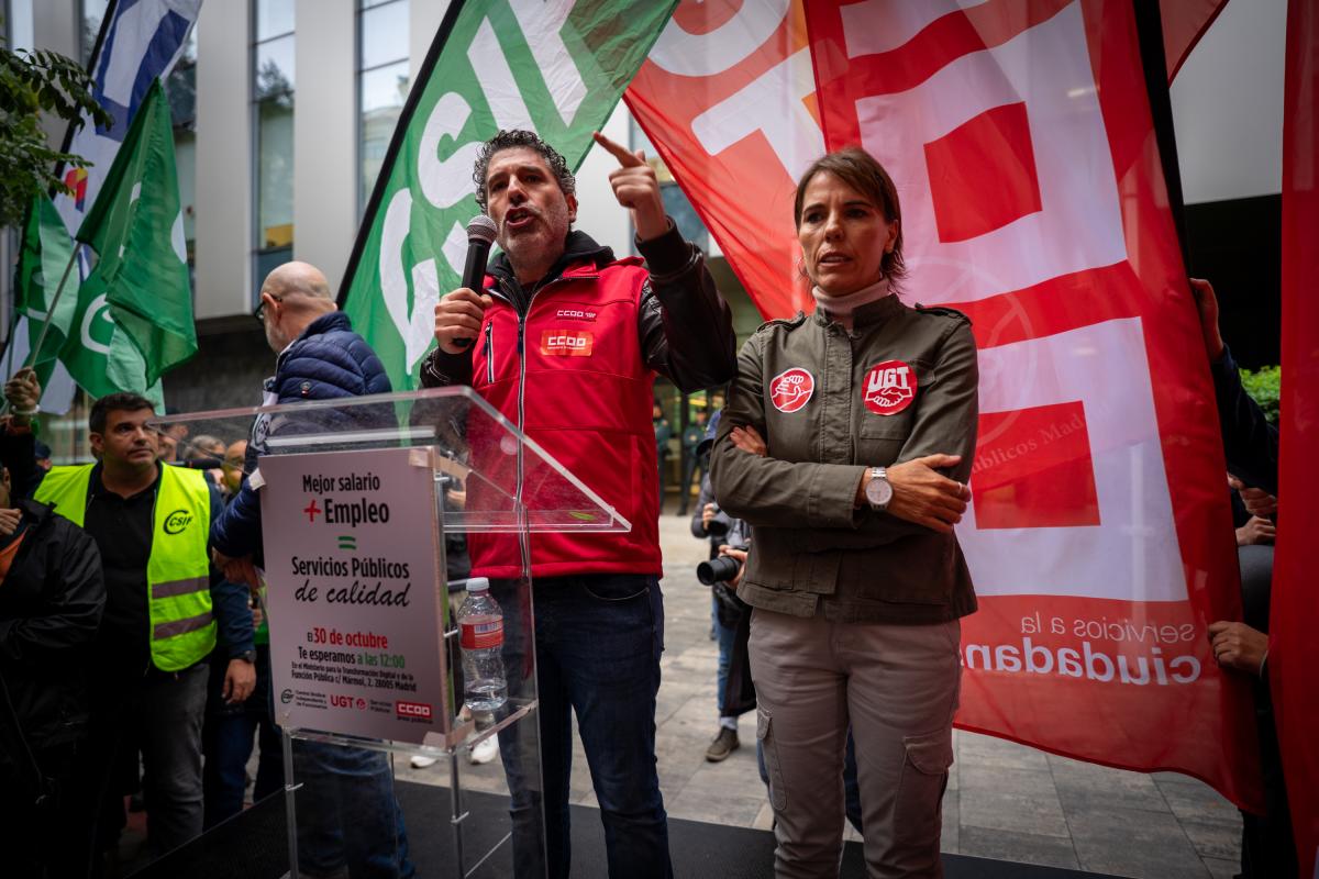 Concentraciones 30 octubre 2025 frente al Ministerio para la Transformación Digital y Función Pública