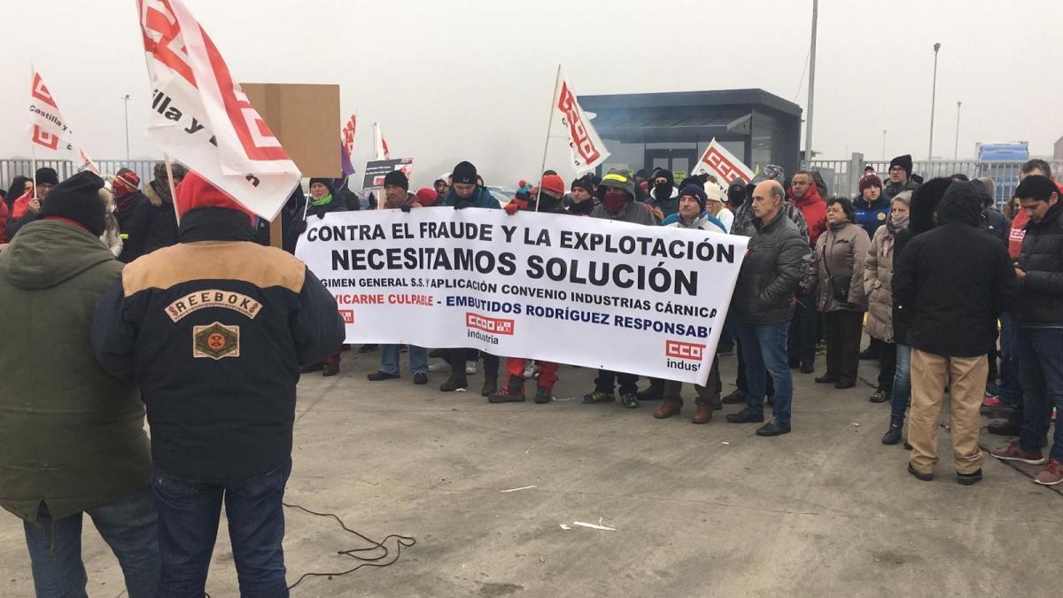 Huelga en Embutidos Rodríguez