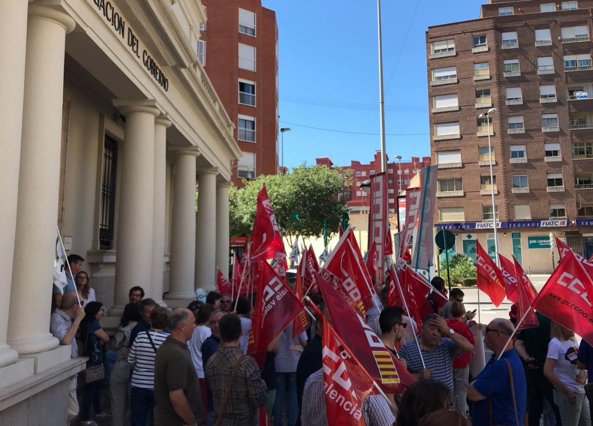 Castellón, Concentración en la Subdelegación de Gobierno (12/6/2018)