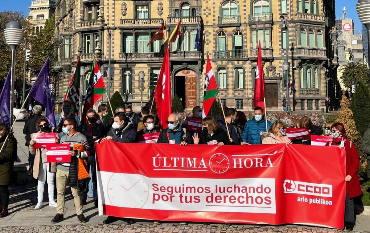 CCOO exige el cumplimiento de los acuerdos y la recuperación de la negociación en el área pública (Euskadi).