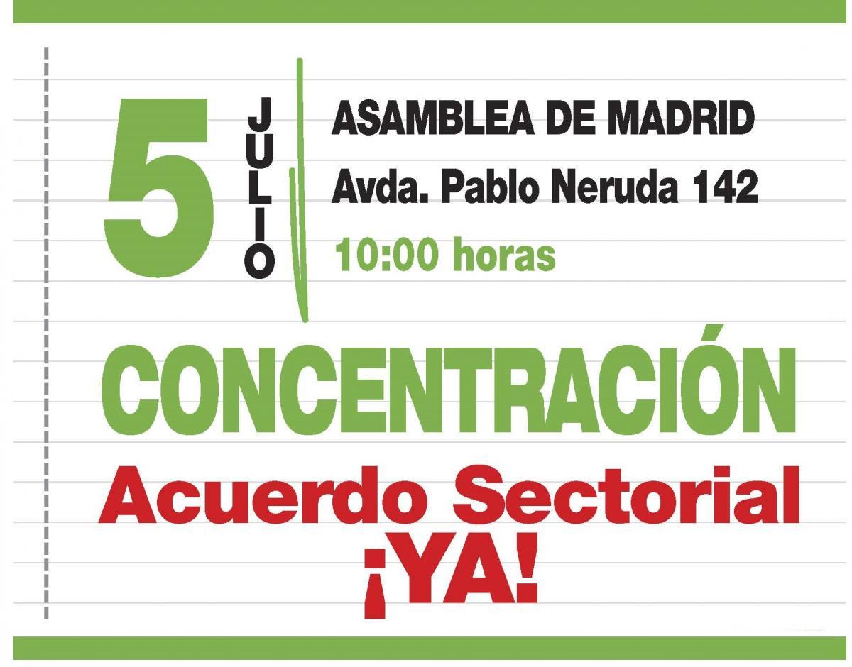 Concentración por el cumplimiento del Acuerdo Sectorial
