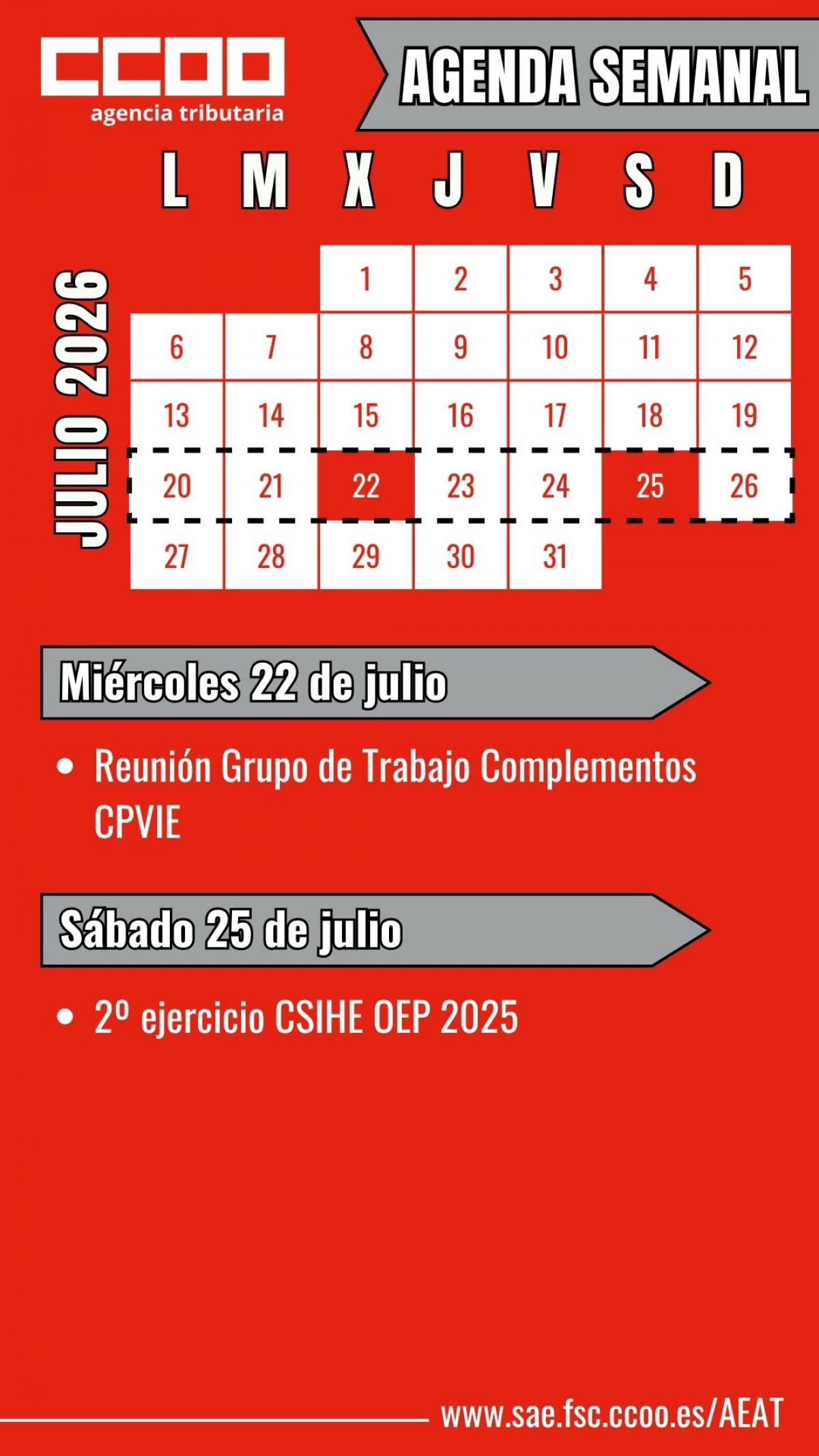 Agenda Semanal