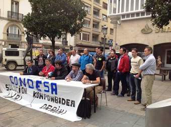 Rueda de prensa ofrecida en Vitoria hace unos días