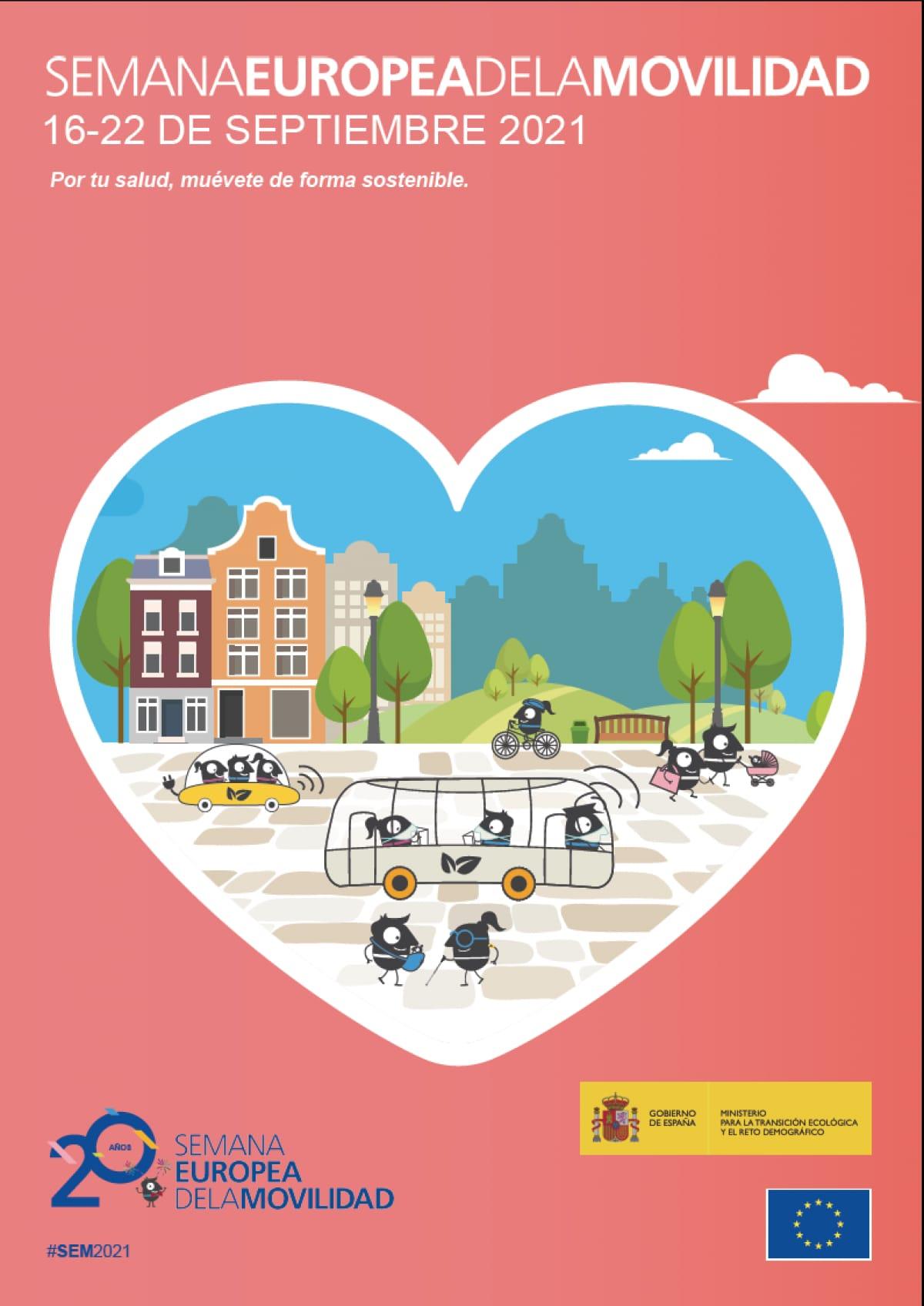 Cartel Semana Europea de la Movilidad 2021.