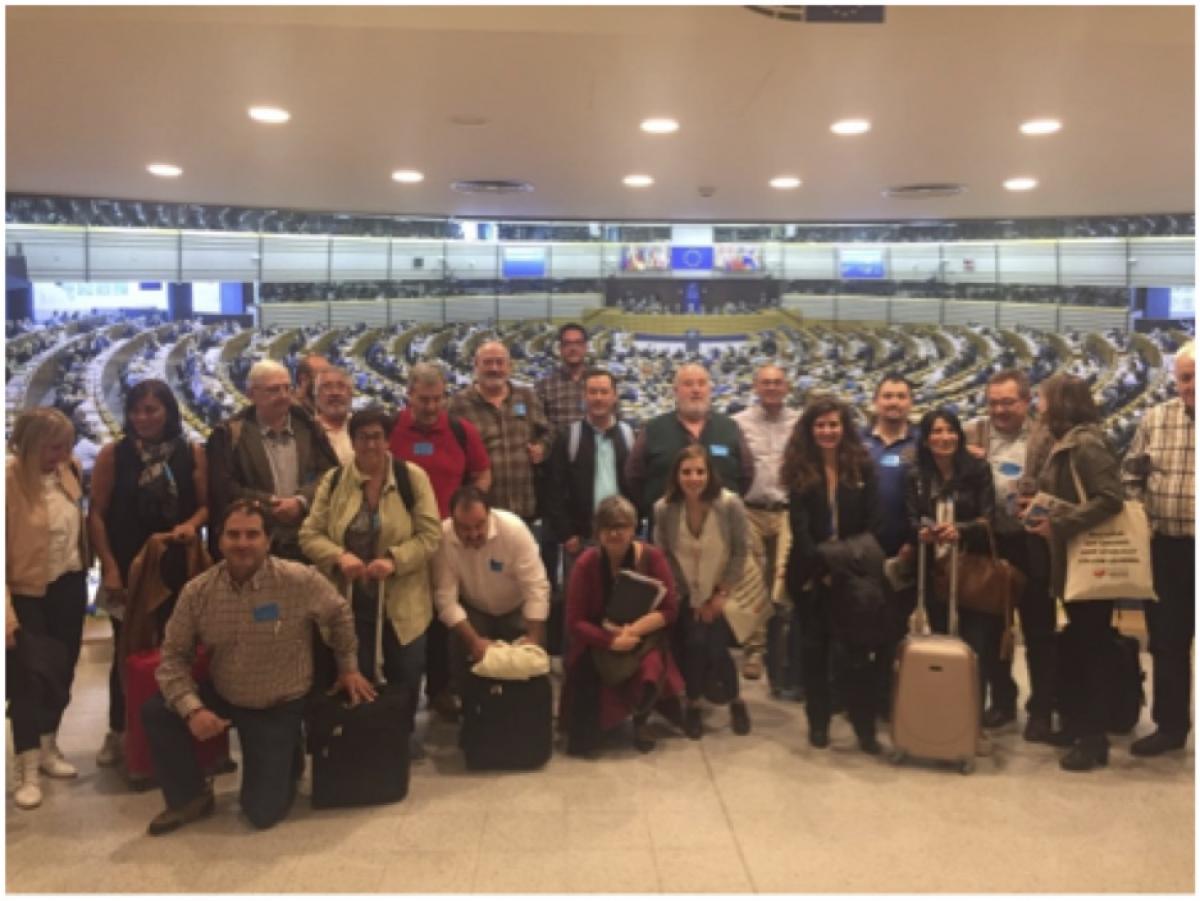Delegación de CCOOde  Industria en el Parlamento Europeo