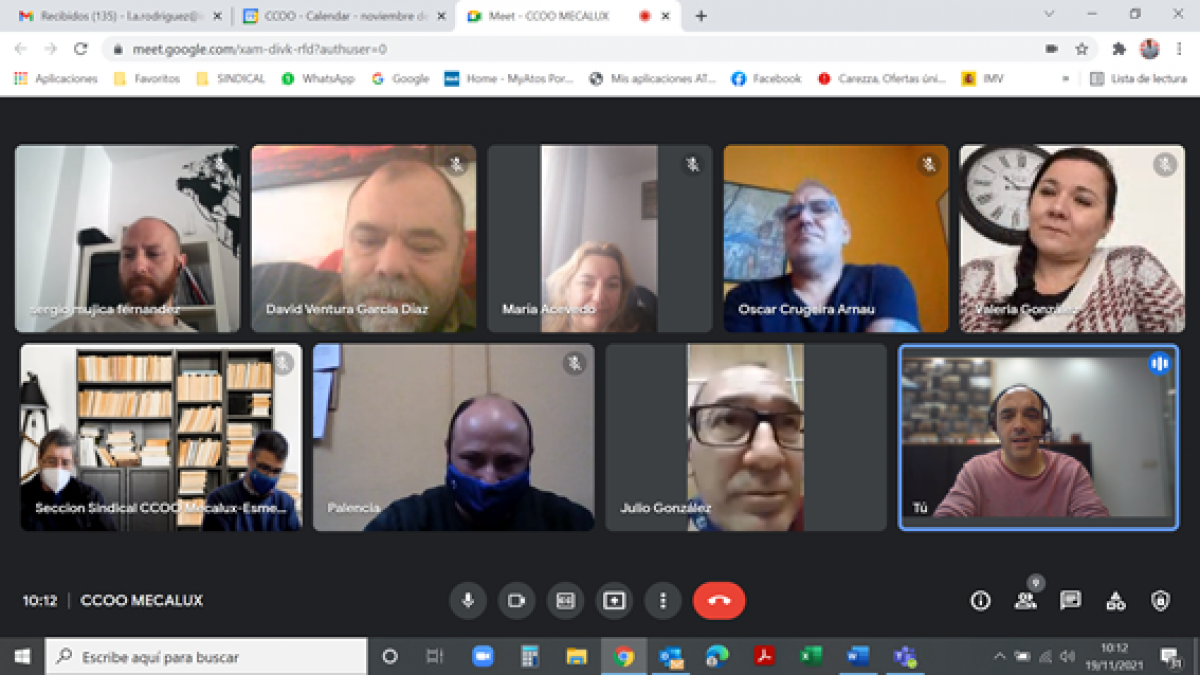 Los delegados y delegadas de MECALUX se reúnen para analizar la situación en la empresa