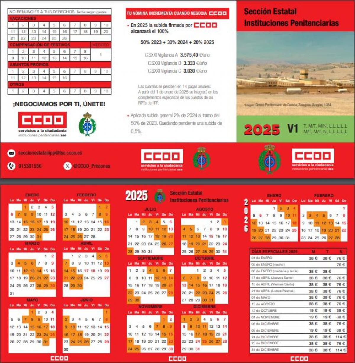 Calendarios de bolsillo IIPP