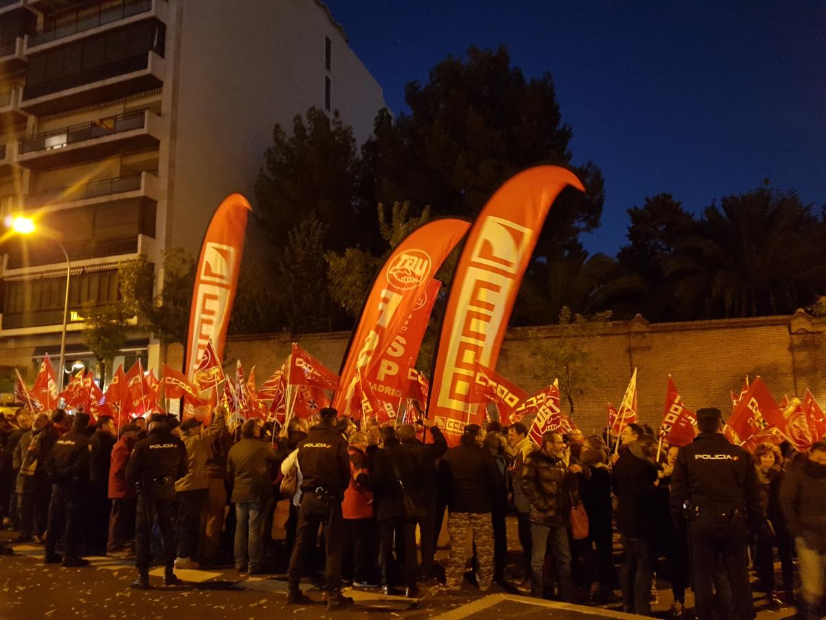 Final de la Manifestación en Santa Engracia, 7.