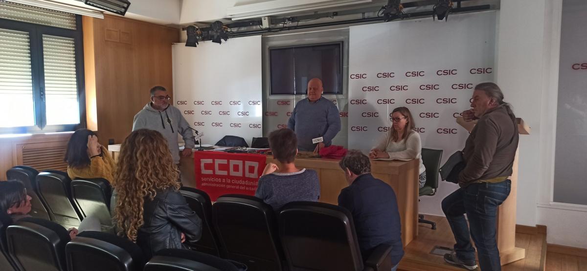 Quinto Plenario de CCOO en el CSIC
