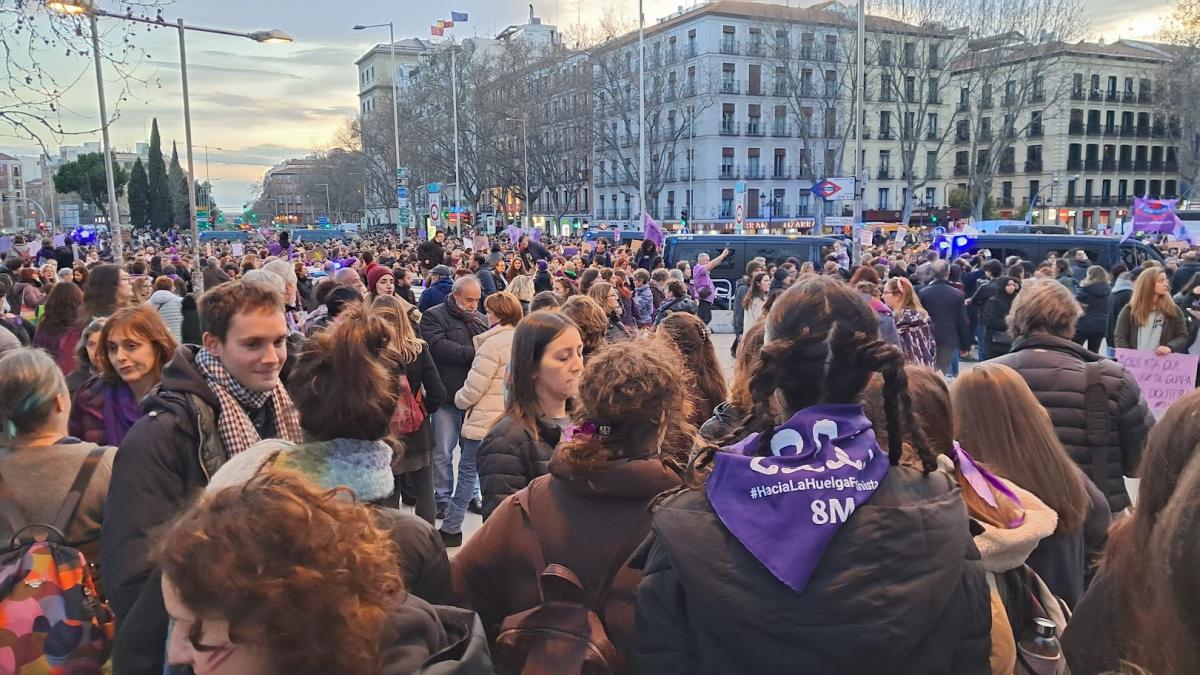 Concentración 8M en Madrid