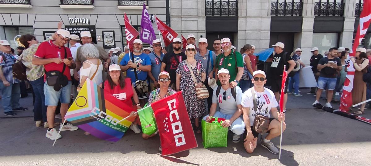 Concentración CCOO en la AGE de 9 de junio de 2026