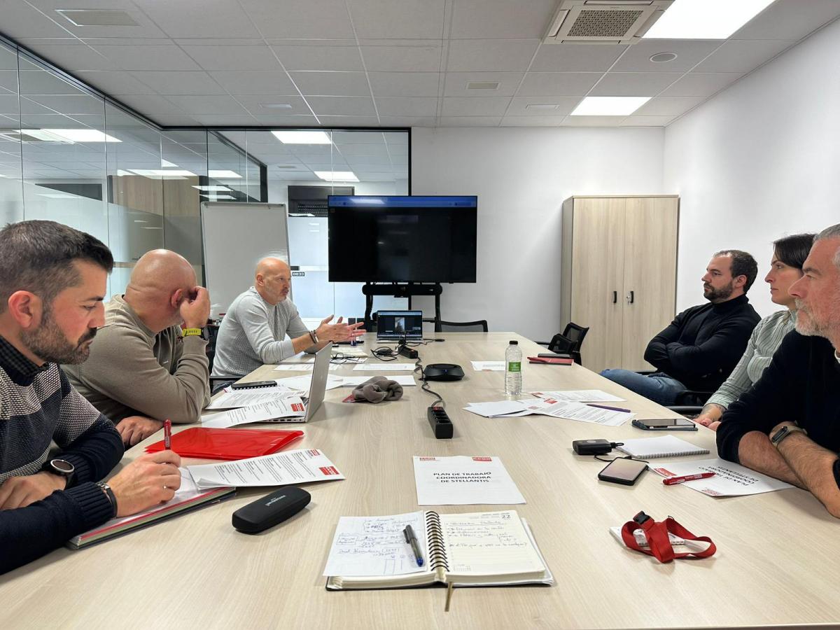 La coordinadora de CCOO en Stellantis se reunió en Madrid el 22 de enero