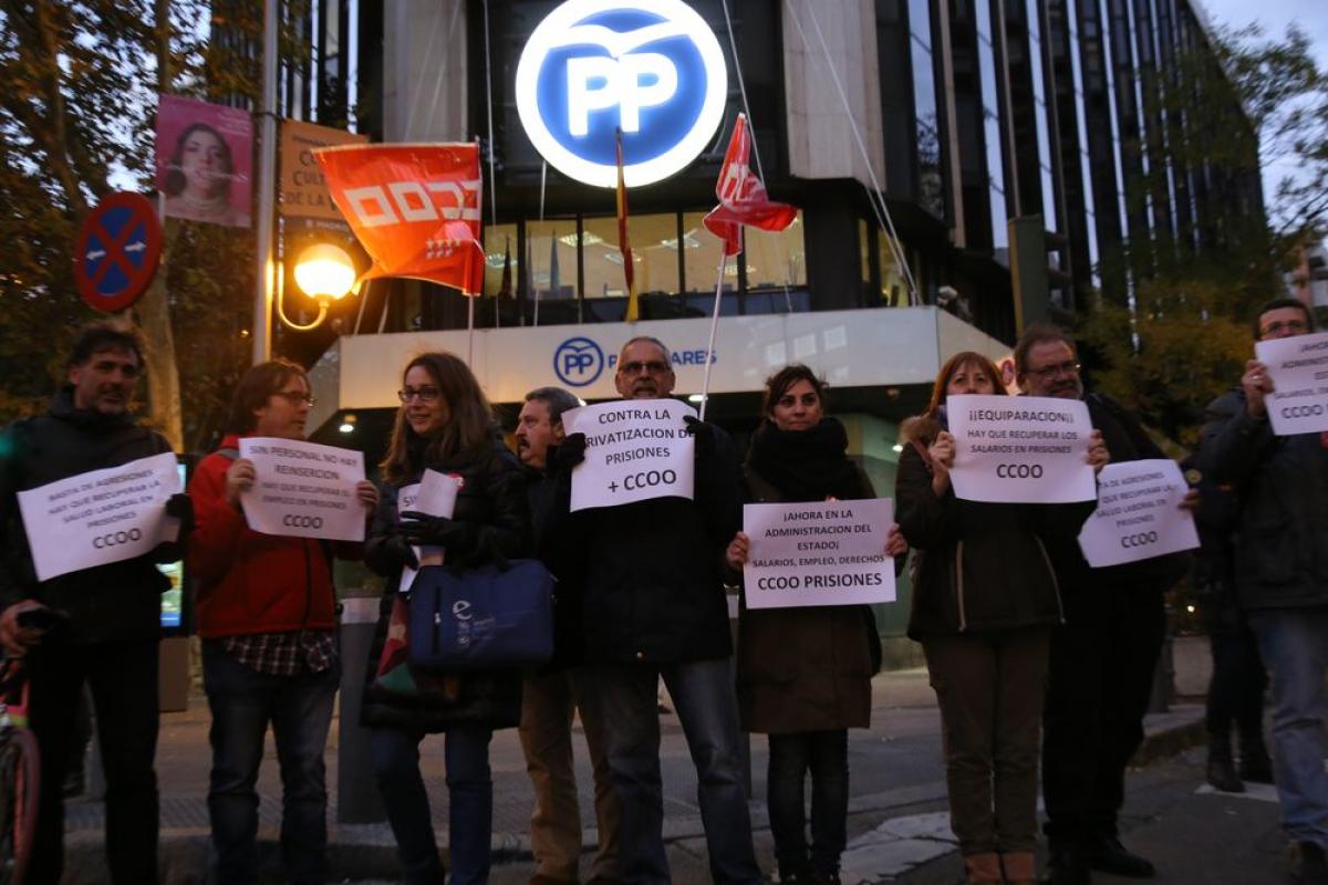 Manifestación en defensa de las plantillas de la Administración General del Estado