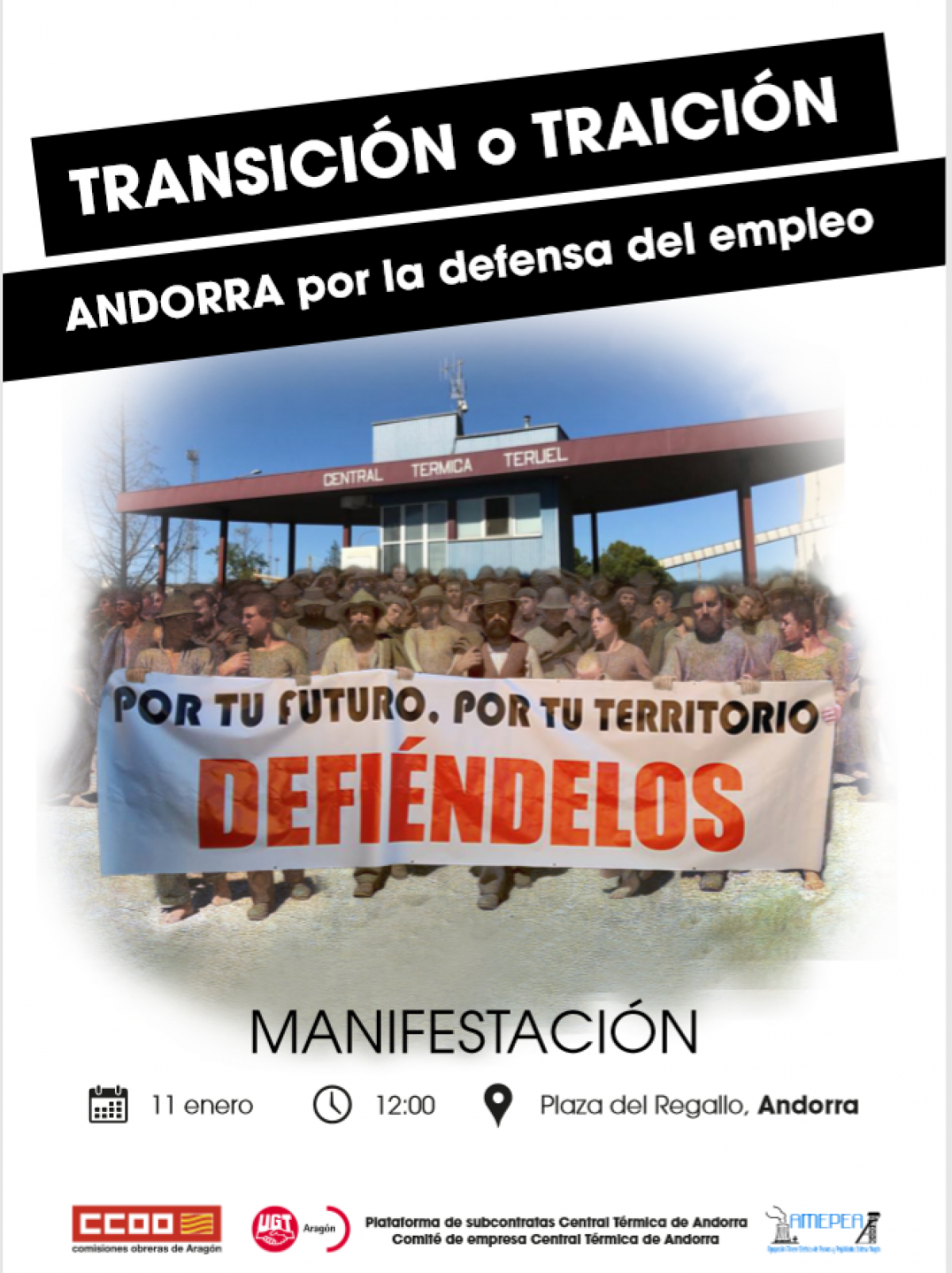 Cartel manifestación
