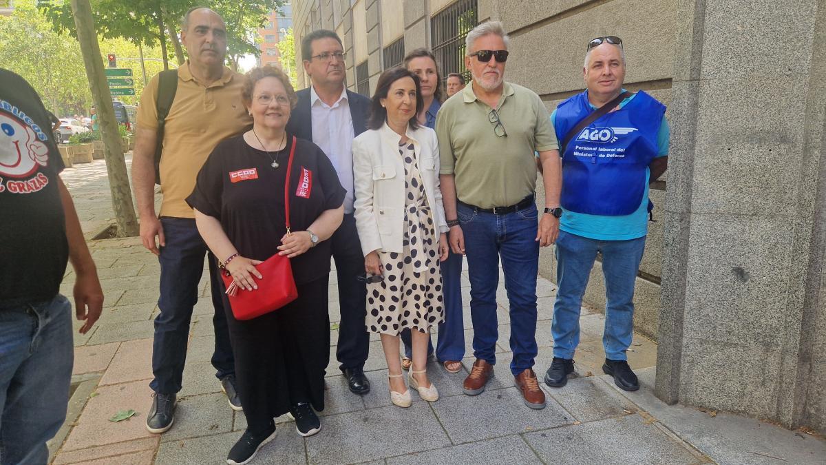 Detalle de la concentración del pasado 12 de junio ed 2025 del Personal Civil del Ministerio de Defensa