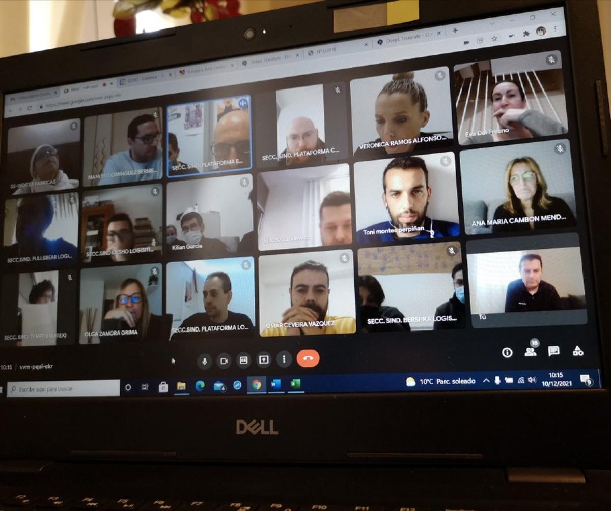 La sección sindical interempresas de CCOO de Industria del Grupo Inditex analiza la situación actual de las personas trabajadoras