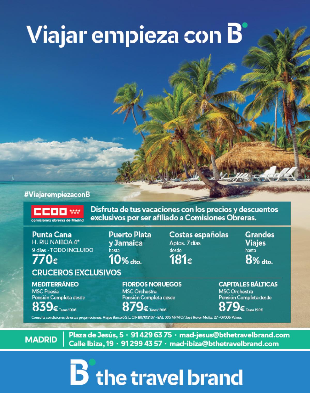 Oferta afiliados B the Travel