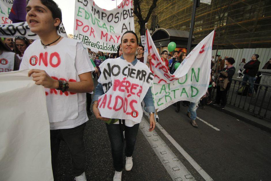 Maniifestación contra la LOMCE, el 9 de marzo de 2017