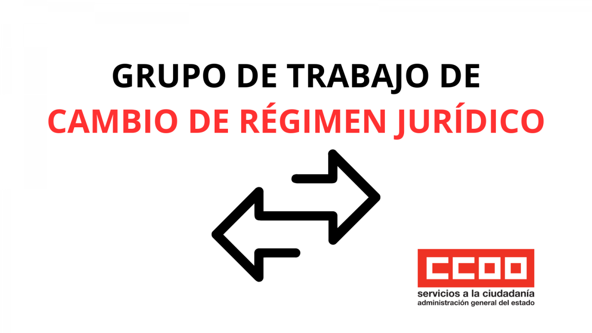 Grupo de Trabajo cambio rgimen jurdico