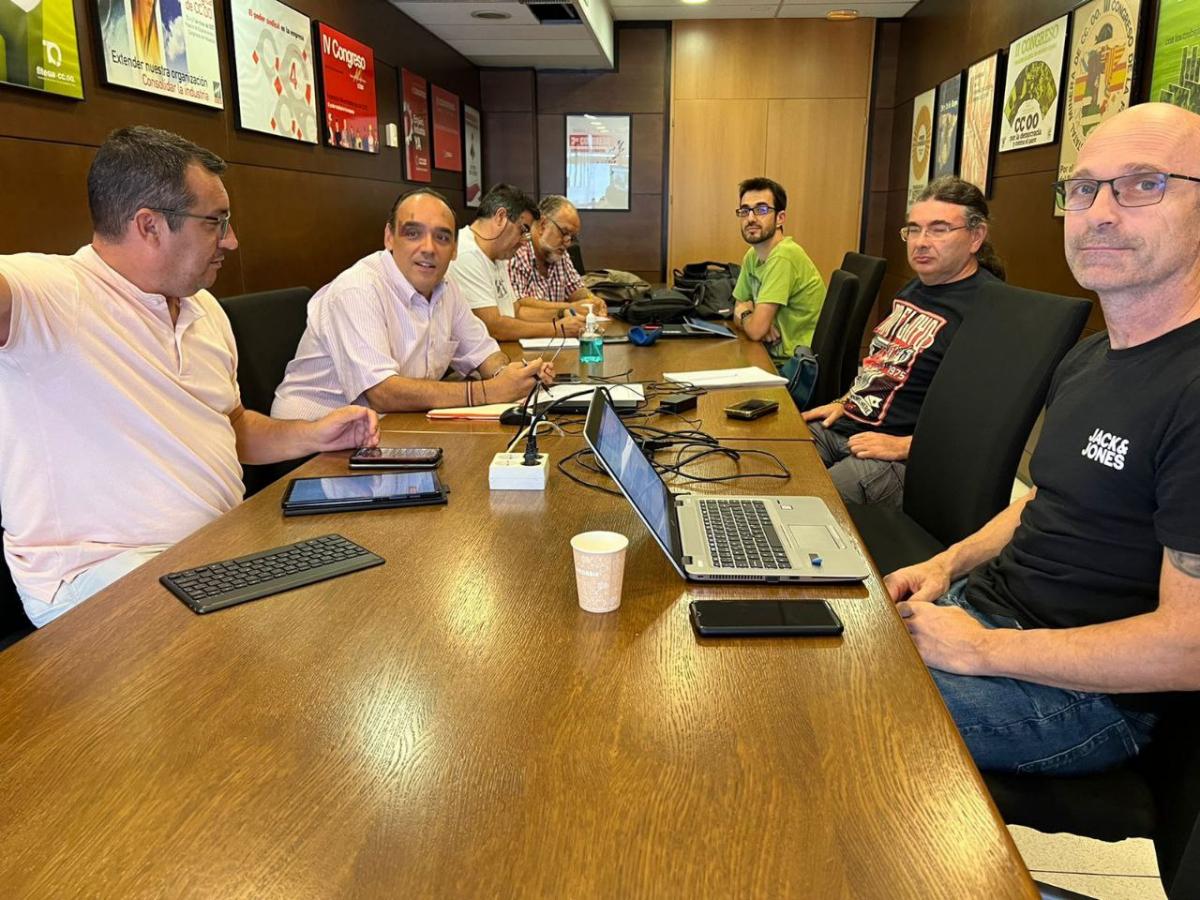 Reunión sector elevación CCOO de industria