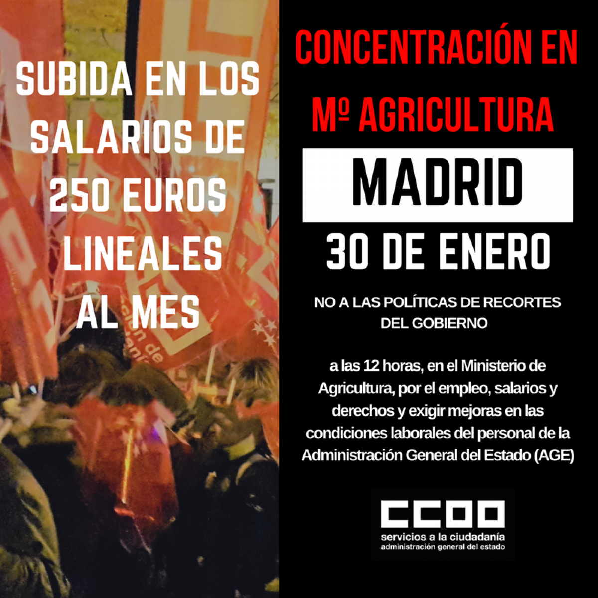 Cartel Concentración Madrid 2018